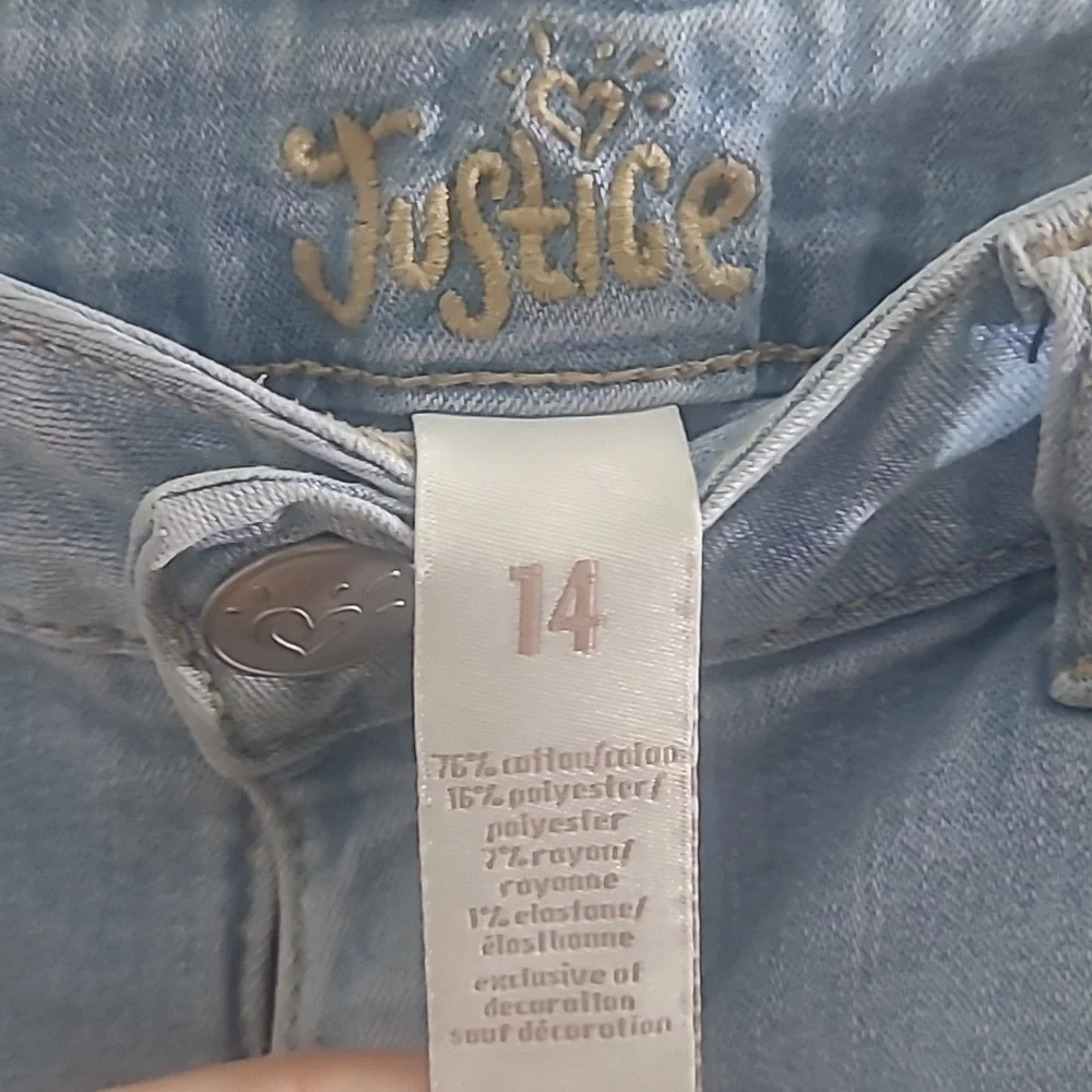 Shorts cut off blue jean denim shorty with custom Om & Mandela designs Bohemian